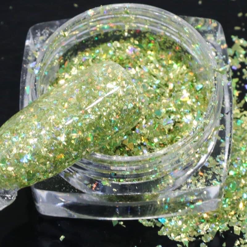 (Hàng mới về) Sét nhũ khổng tước trang trí móng 12 màu dành cho nail