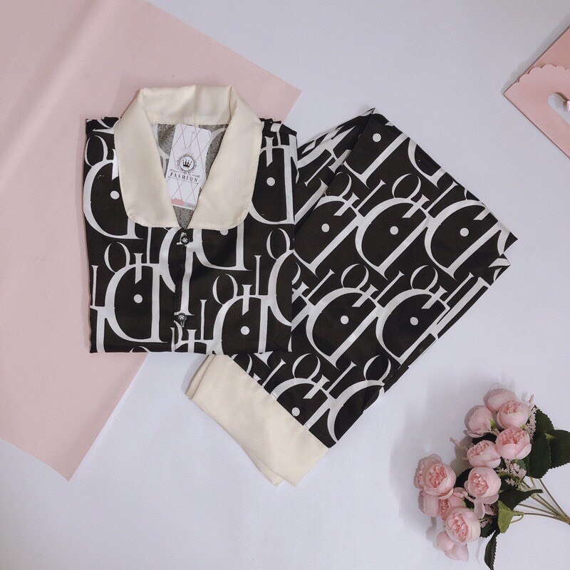 Bộ ngủ pyjama nữ chất kate