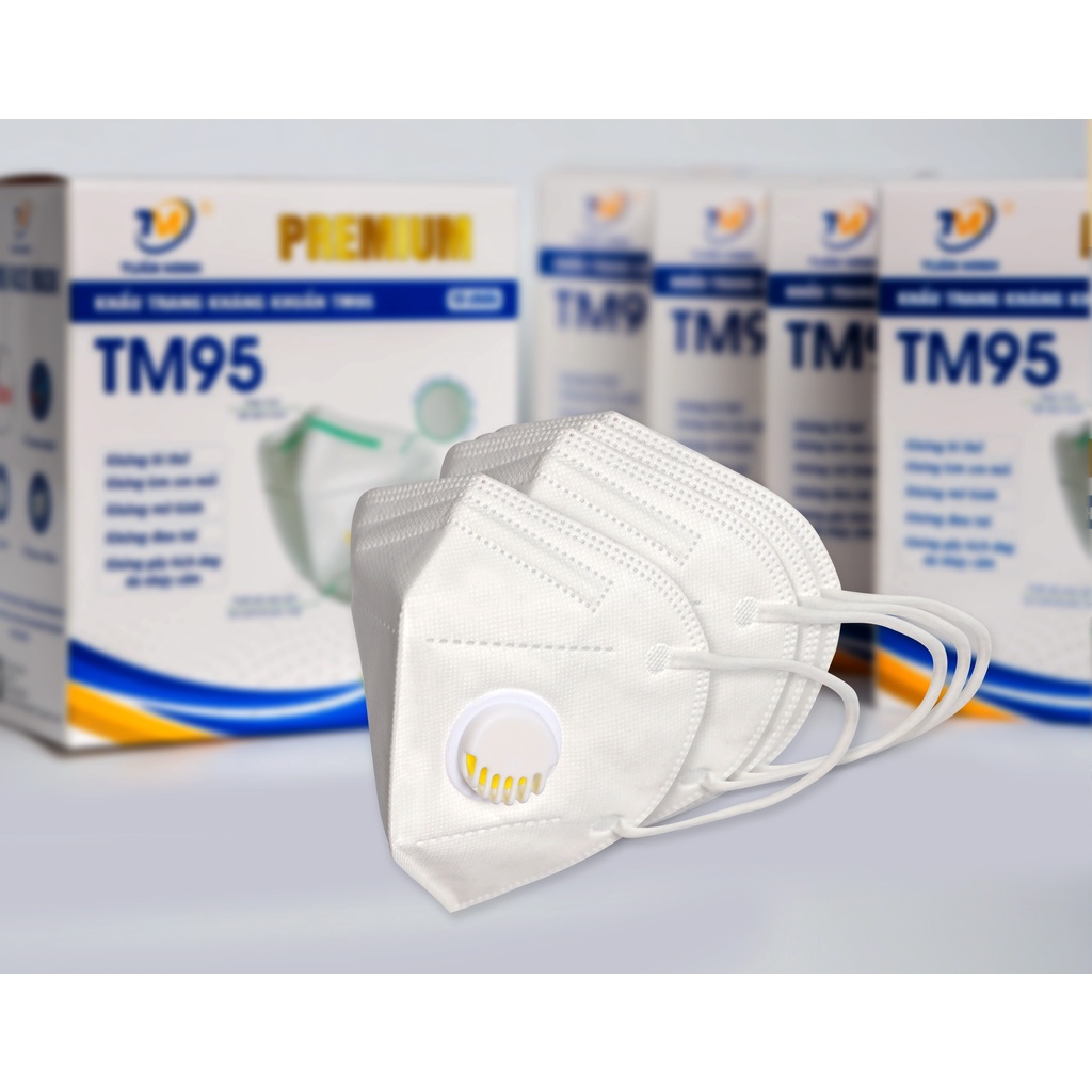 Sỉ 10 hộp  khẩu trang N95 Tuấn Minh có van và không van hàng chính hãng