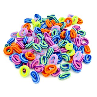 Set 100 dây cột tóc nhiều màu cho bé