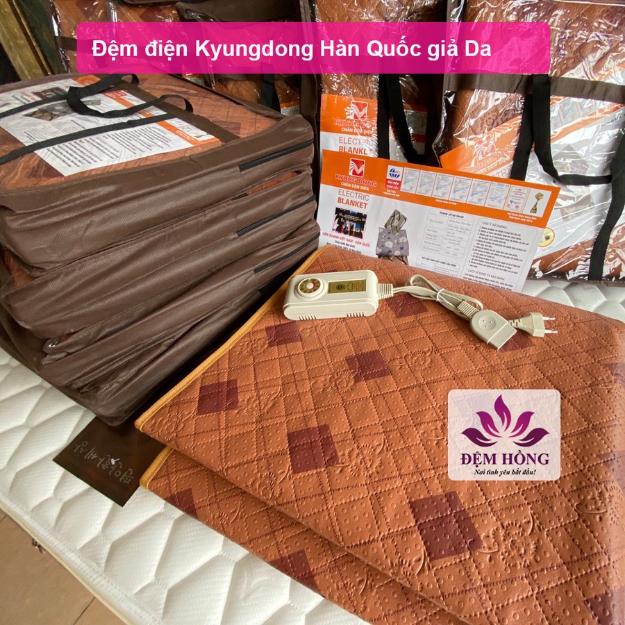 Đệm điện giả Da KyungDong Hàn Quốc - giường đơn massage, spa, bệnh viện, người già