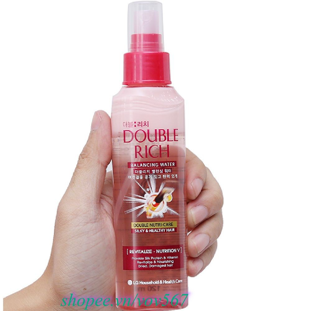 Xịt Dưỡng Tóc 120ml Double Rich Chăm Sóc Tóc Hư Tổn Mẫu Mới