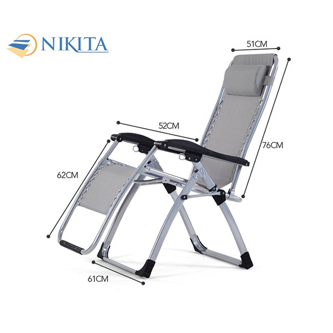 Ghế gấp thư giãn Nikita 139, BH 6 tháng