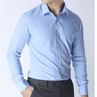 Áo sơ mi hàn quốc nam công sở dài tay áo kiểu đẹp LSM003