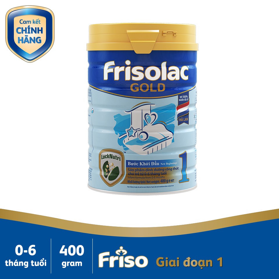 Sữa Frisolac Gold 1, 400g, FrieslandCampina Hà Lan