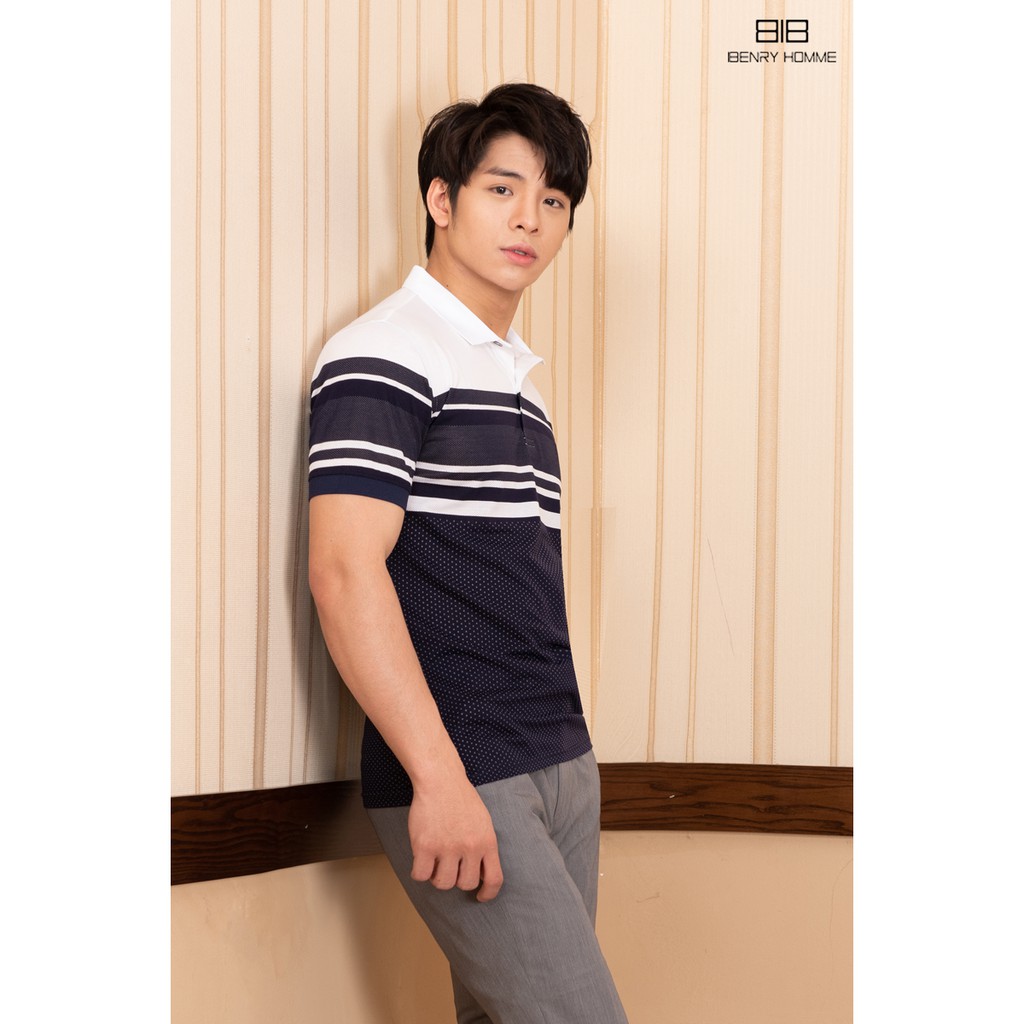 Áo Polo nam cổ bẻ Benry homme, chuẩn form, sang trọng - thanh lịch mã áo 2803NV