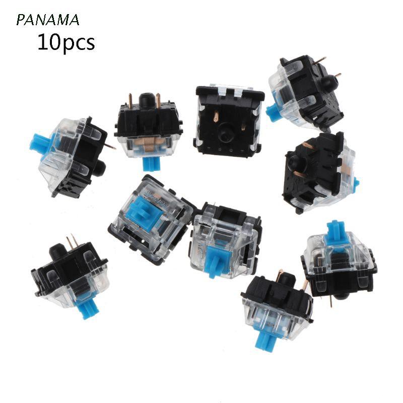 Bộ 10 Bàn Phím Cơ Nima 3pin Màu Xanh Trong Suốt