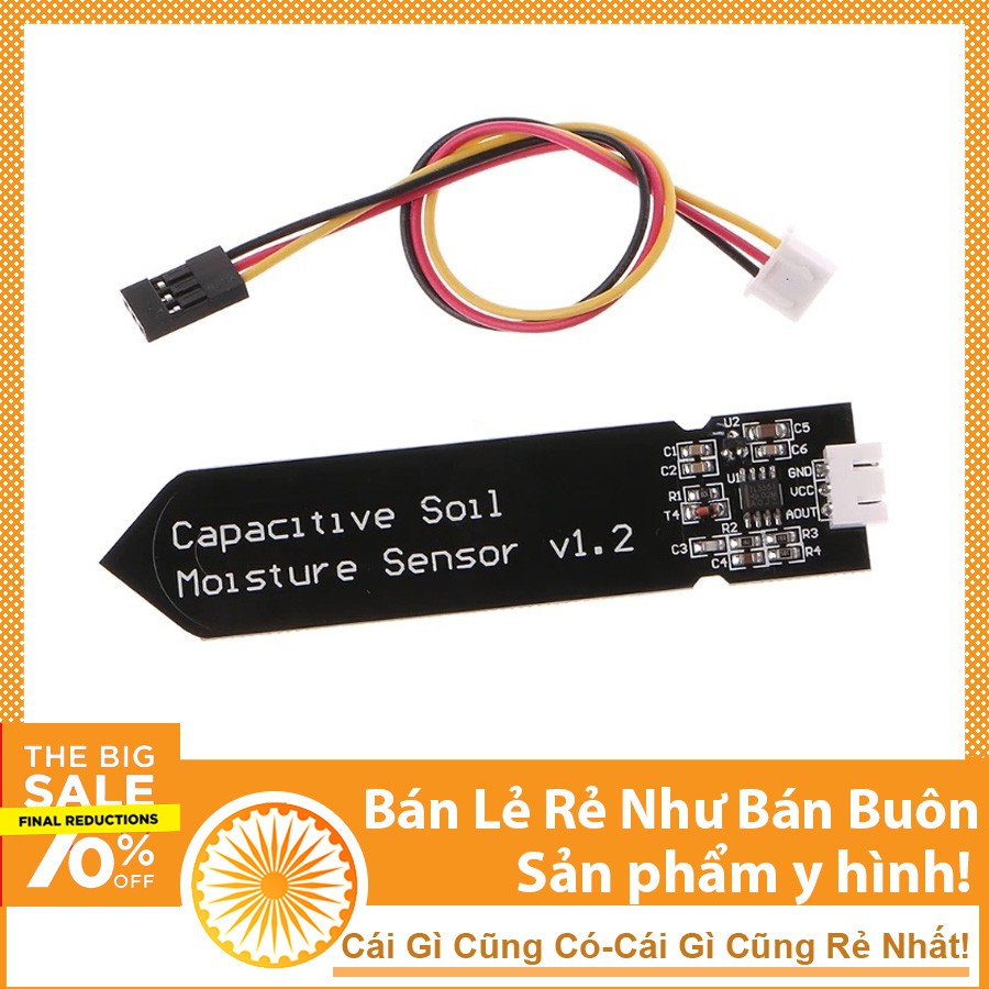 Cảm Biến Độ Ẩm Đất Điện Dung Arduino V1.2