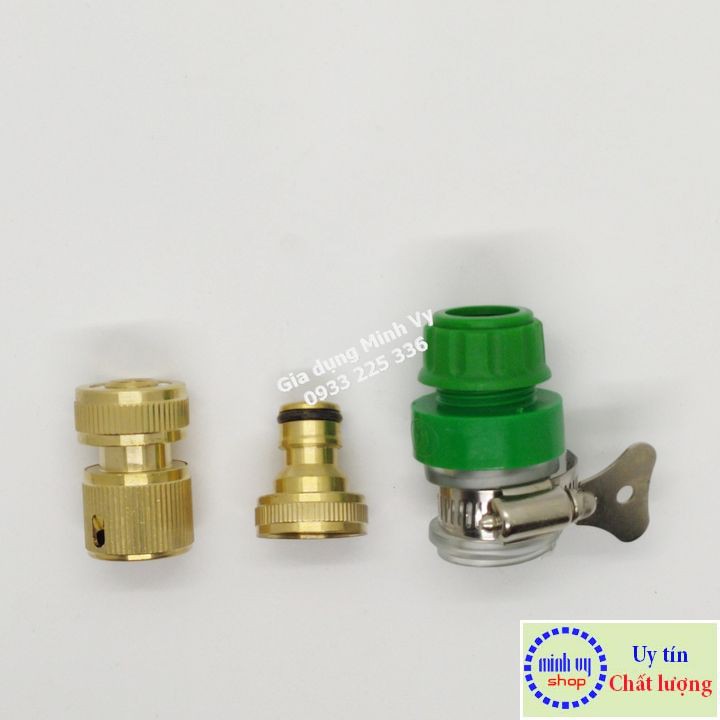 Bộ 3 cút lọc + khớp nối nhanh + lọc rác dùng cho máy rửa xe gia đình mini -may rua xe