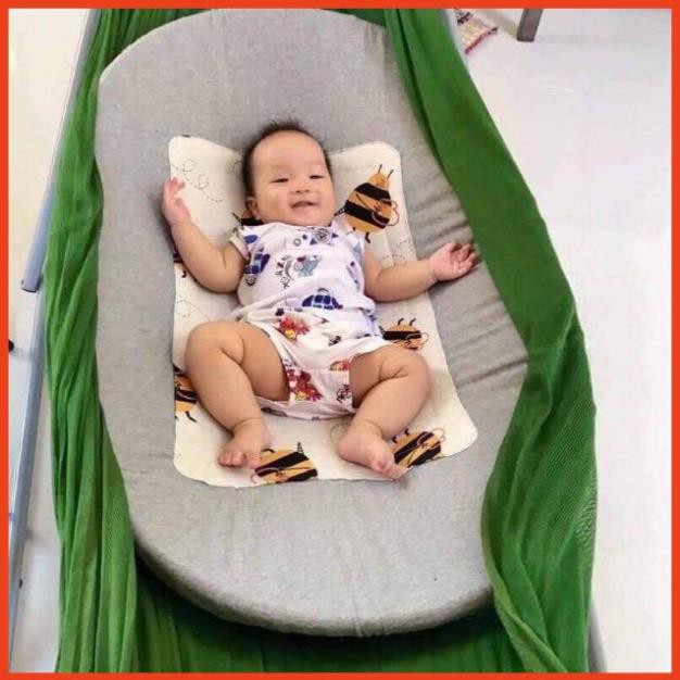 Nôi tre nằm võng, hun khói chống mối mọt và dằm, bảo vệ cột sống trẻ .