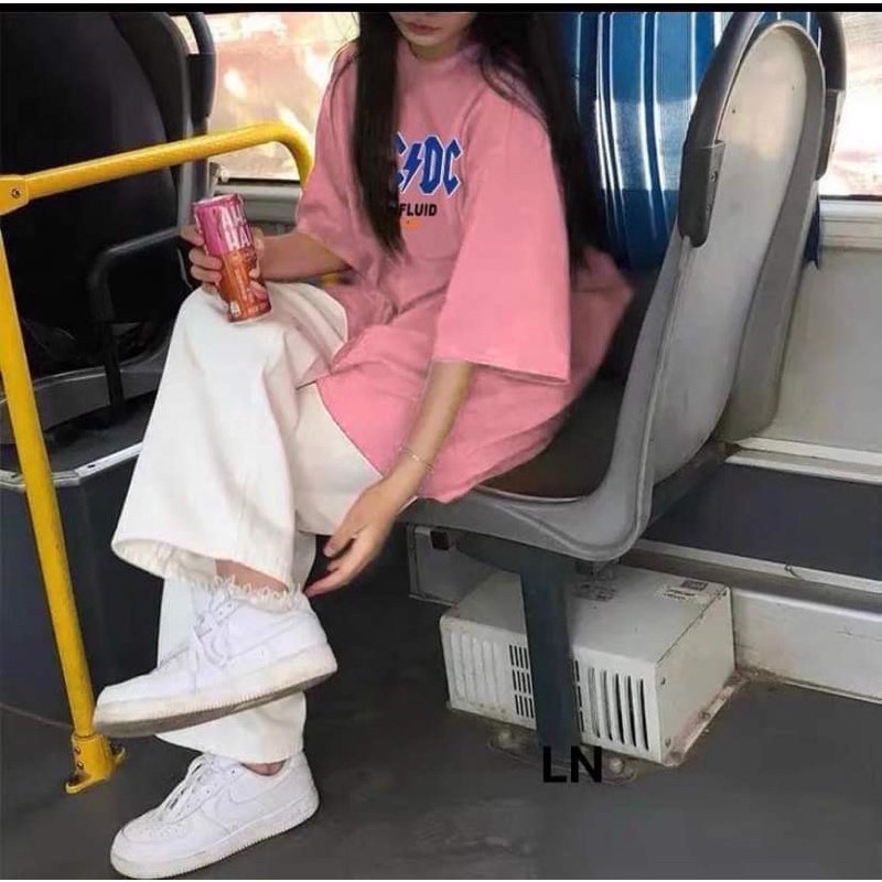 Sét áo ACDC + quần kaki trắng TH6