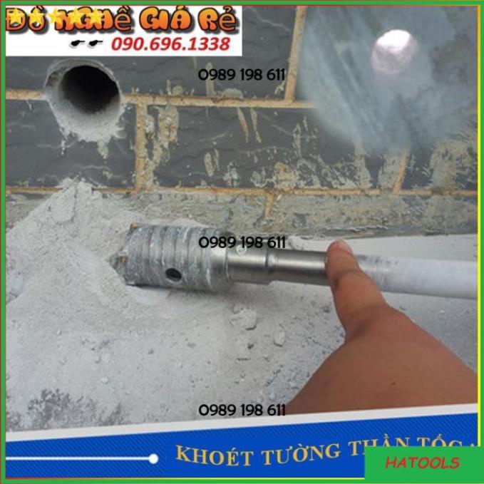 Mũi khoan rút lõi bê tông - Mũi khoét tường gạch - Mũi khoan tường bê tông mũi khoét lỗ điều hòa phi 30 60 90 QE208