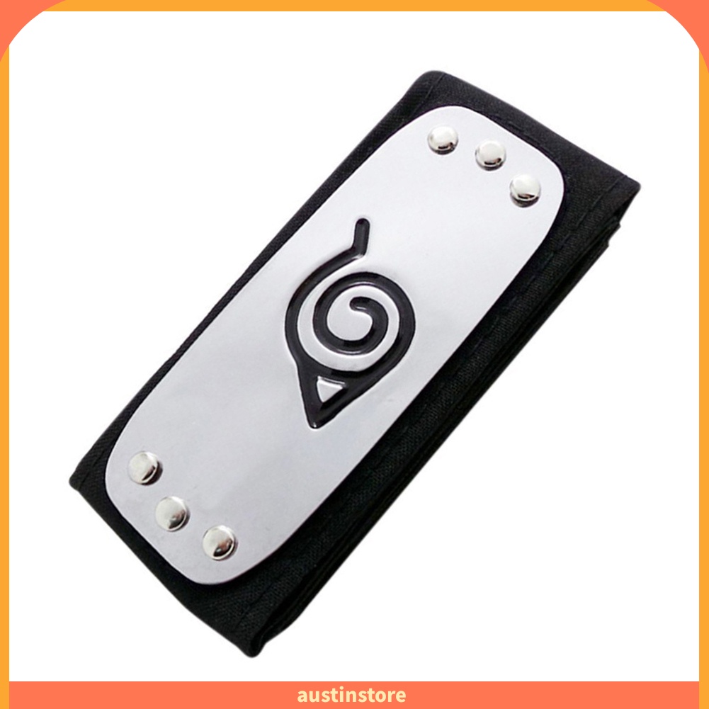 Phụ Kiện Băng Đô Đội Đầu Hóa Trang Hình Biểu Tượng Làng Lá Trong Naruto