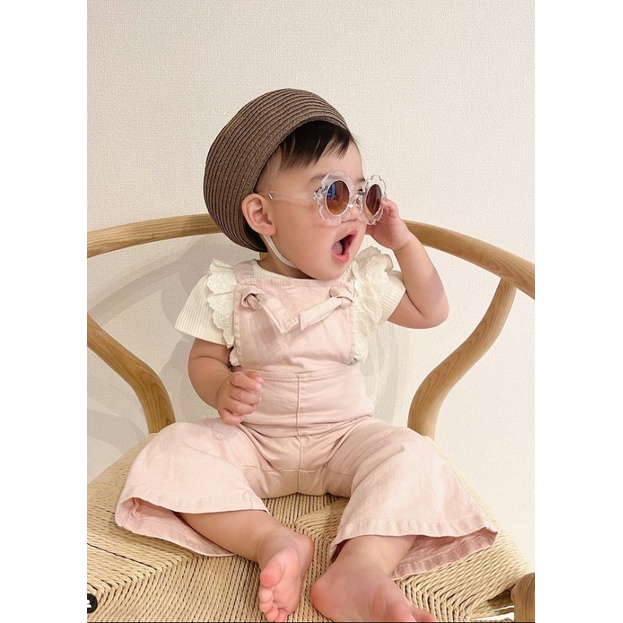 Quấn yếm hai dây bucket made in Korea ống loe vintage cho bé gái Hàn Quốc thời trang trẻ em BABYKOREA