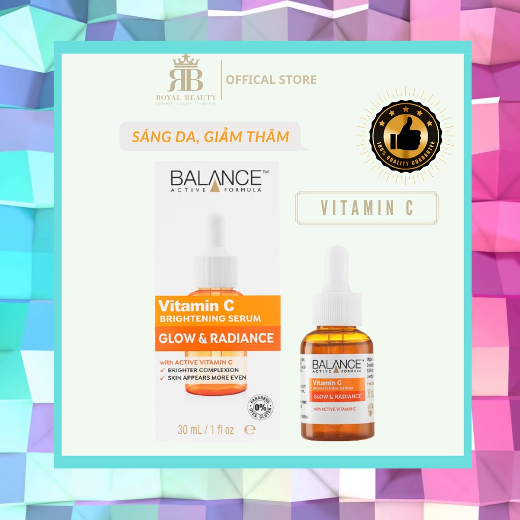 [Chính Hãng] Tinh chất sáng da, giảm thâm VitaminC Balance Active Formula VitaminC Brightening Serum 30ml
