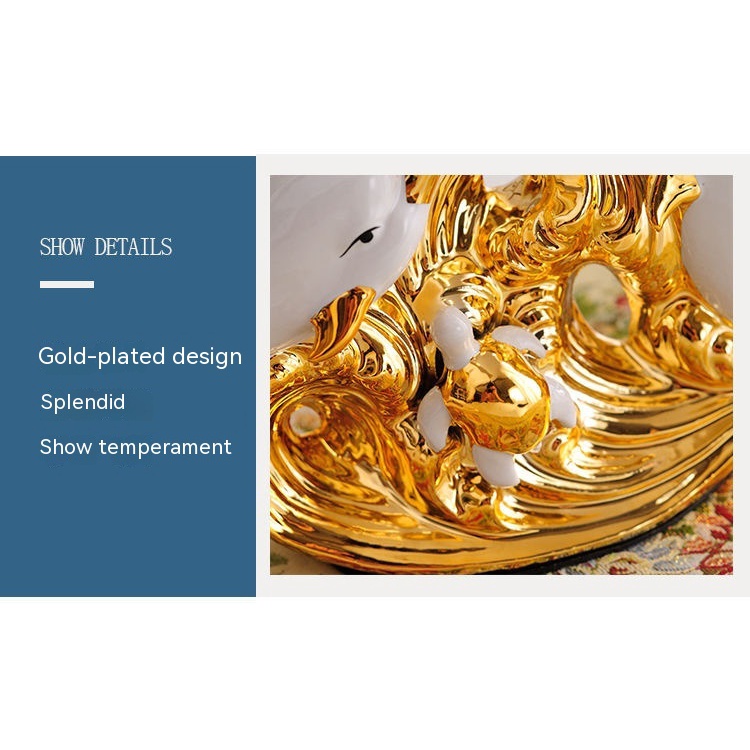 Quả Cầu Pha Lê Hình Cá Heo Phong Cách Bắc Âu Trang Trí Nội Thất