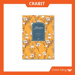 Vở kẻ ngang Flower Hoa vàng - 80 trang Chính Hãng Crabit