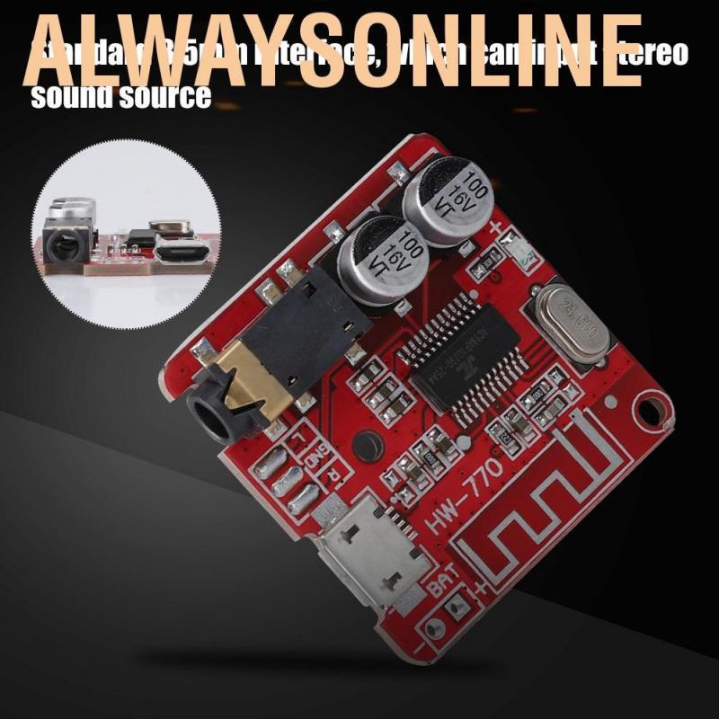 Bảng Mạch Giải Mã Âm Thanh Không Dây Alwaysonline 3.7v-5v Mp3 Bluetooth 4.1 Cho Xe Hơi
