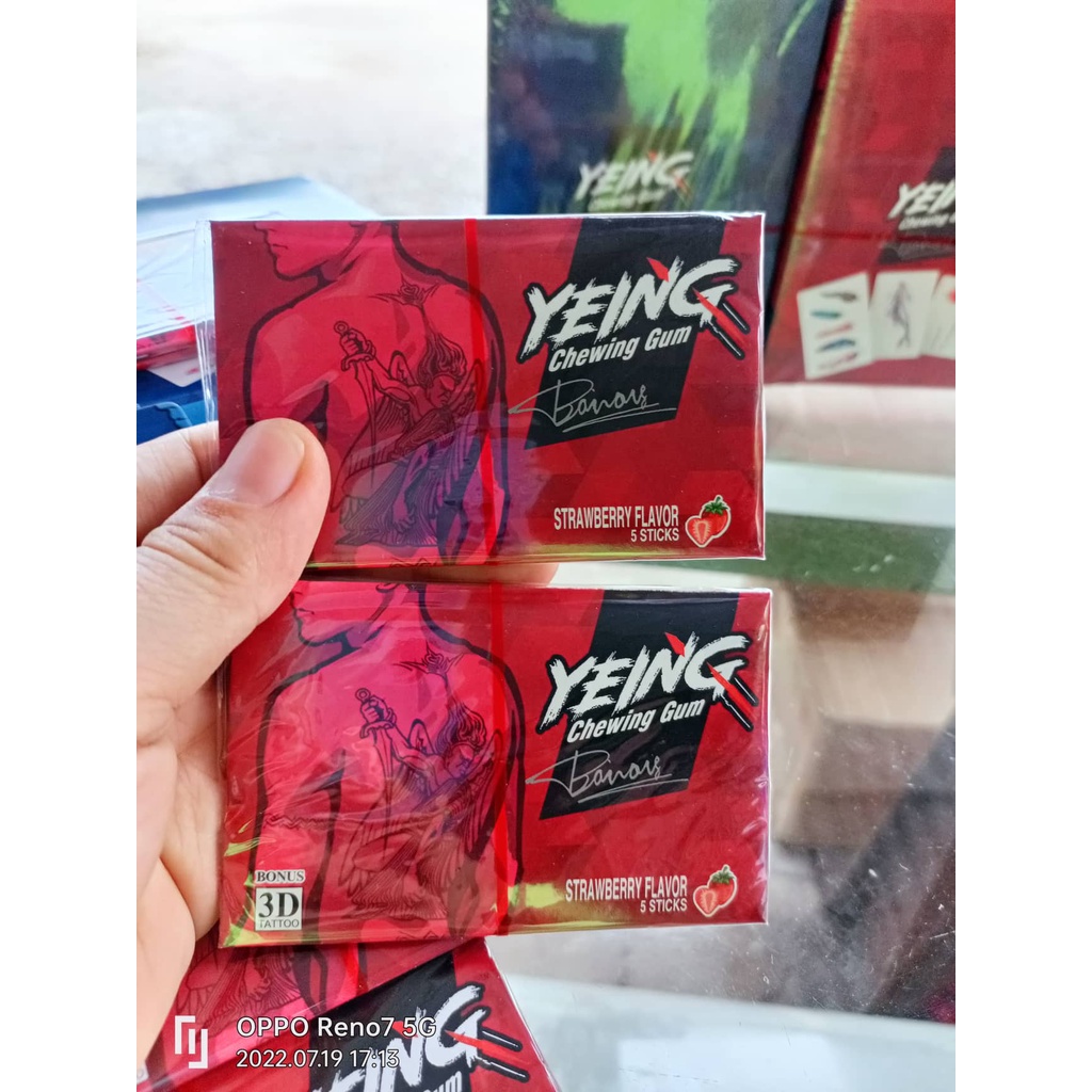 [ Có quà tặng ]  Combo 20 gói kẹo Cao su  hương vị dâu tây / cam ăn vặt thơm miệng tặng kèm hình xăm 3D Siêu xinh