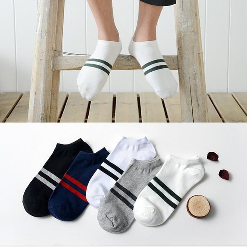 Tất vớ lười nam cổ ngắn thể thao công sở chống trượt tuột gót hôi chân hàn quốc cao cấp