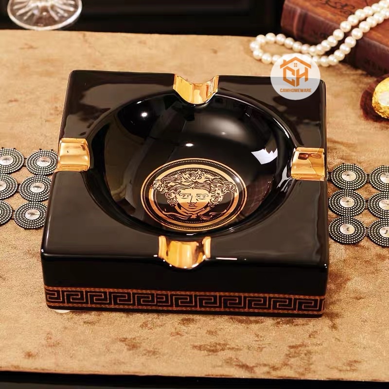 Gạt Tàn thuốc, Gạt Tàn Sứ Cao Cấp LV, Versace