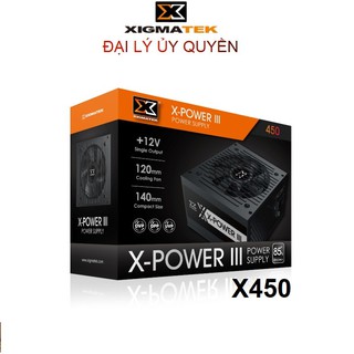 Nguồn máy tính XIGMATEK X-POWER III X-450 (EN45969) Công suất thực 400W