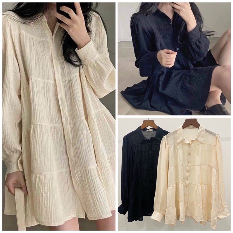 Áo Sơ Mi MiO OVERSIZE Xịn Xò(Xả Kho Kèm Ảnh Thật 100%)