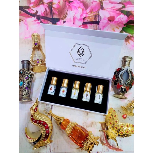 💥Tinh dầu nước hoa dubai nội địa dạng lăn 5 chai mix 1 sét