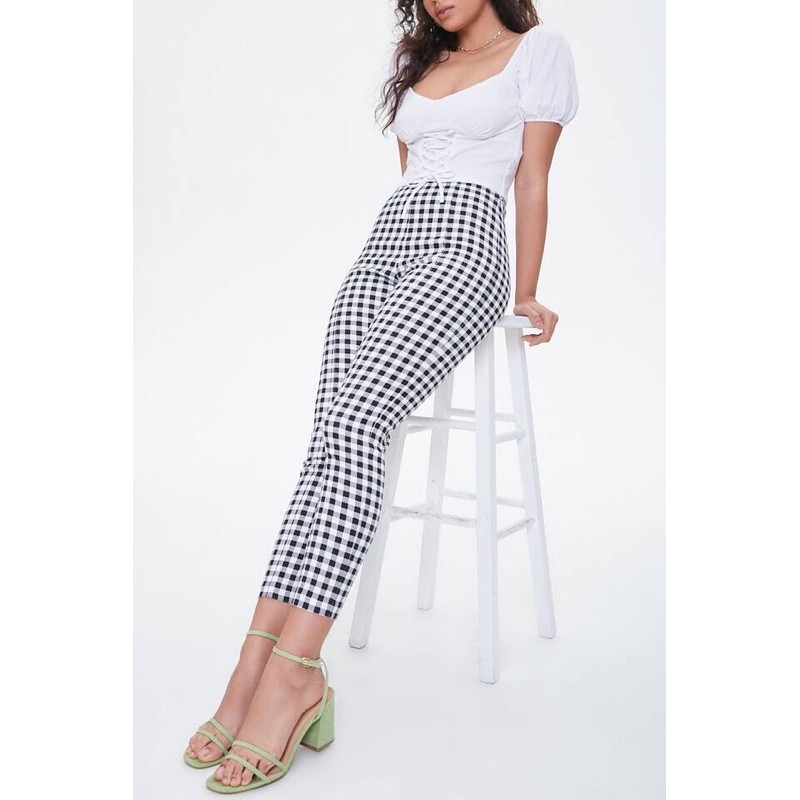 QUẦN CARO KAKI THUN F21