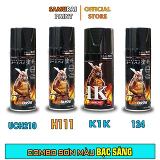 Combo Sơn Samurai Màu Bạc Sáng Chính Hãng