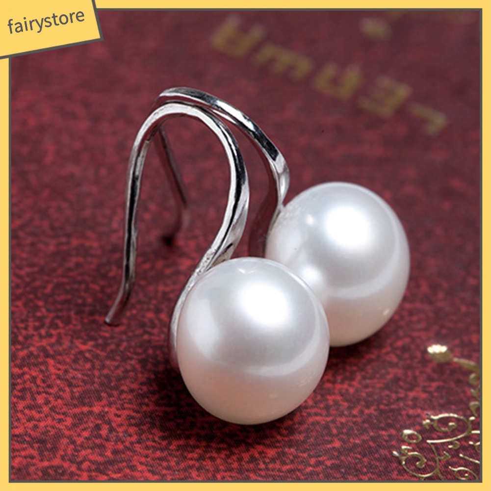 Khuyên Tai Đính Hạt Ngọc Trai Nhân Tạo Thời Trang