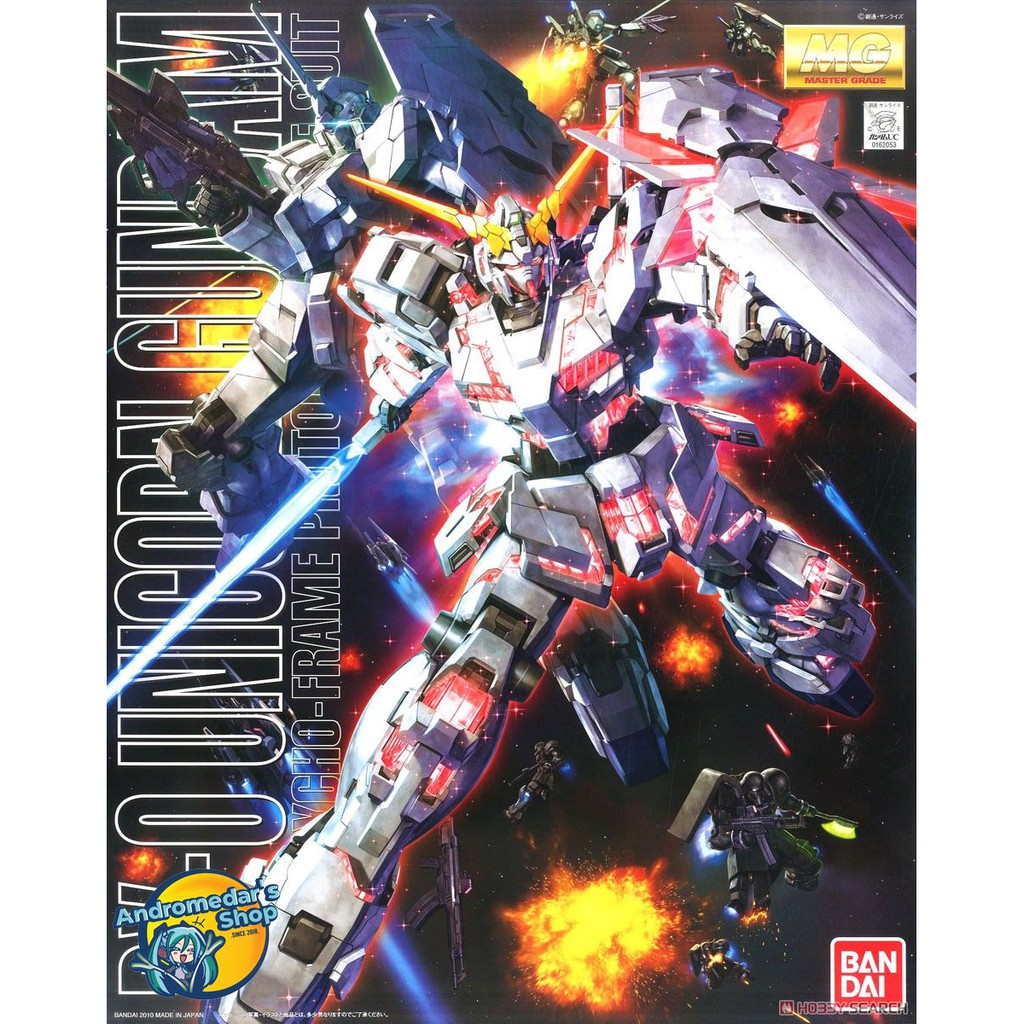 [Bandai] Mô hình lắp ráp RX-0 Unicorn Gundam (MG) (Gundam Model Kits)