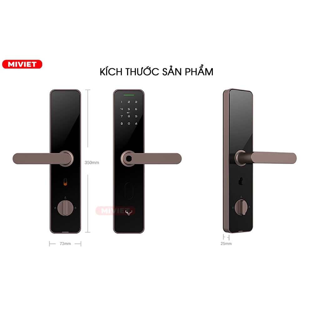 Khóa Cửa Thông Minh Xiaomi Lockin Smart Lock X1/Aqara A100 Zigbee-Bản Quốc Tế-mở khóa 9 cách, hỗ trợ Homekit