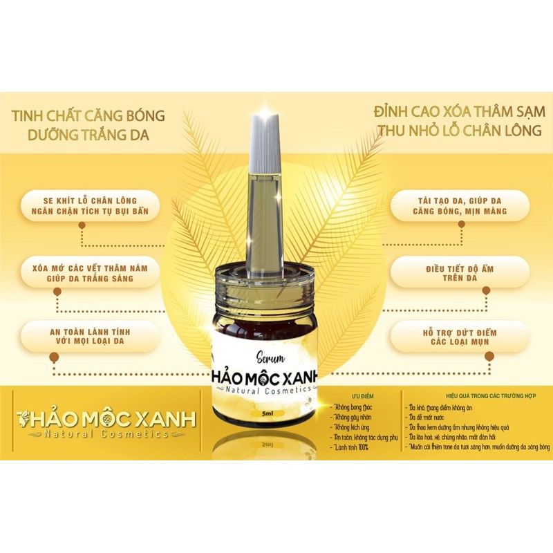 Serum thảo mộc xanh x5 ( 2 lọ )