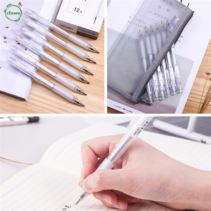 Bút viết mực gel ngòi 0.5mm thu gọn được tiện dụng