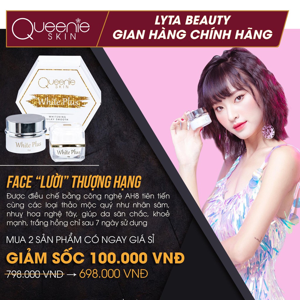 Face "Lười" thượng hạng Queenie Skin 35gr