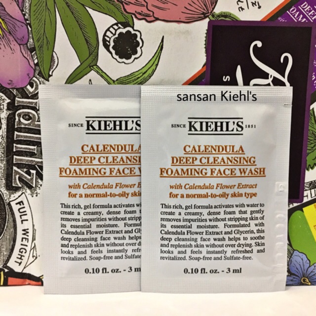 Sữa rửa mặt hoa cúc Kiehl's Calendula sample