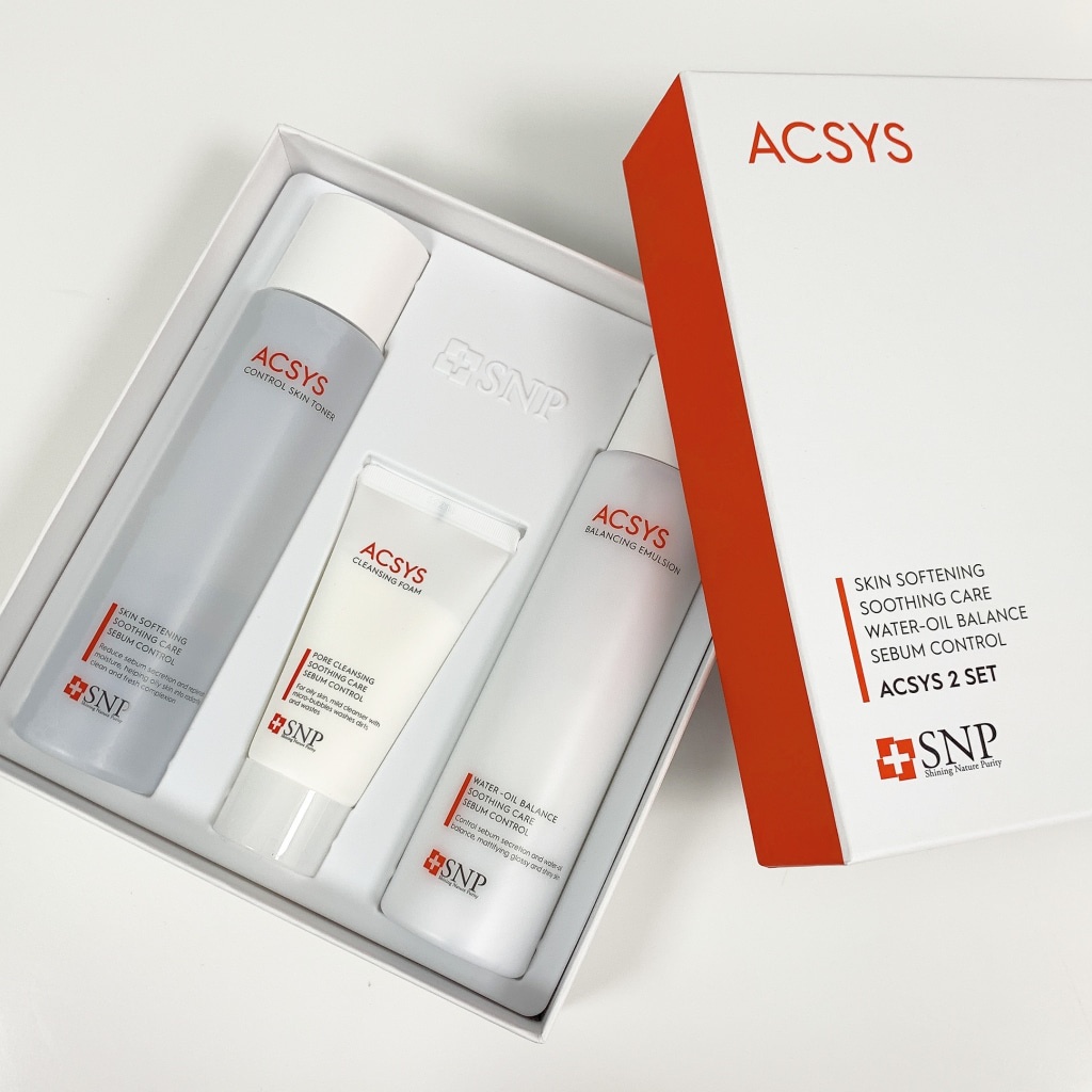 Bộ Sản Phẩm Chăm Sóc Da Mụn Da Nhờn Acsys Skin &amp; Lotion Set Tặng Kèm Sữa Rửa Mặt Acsys