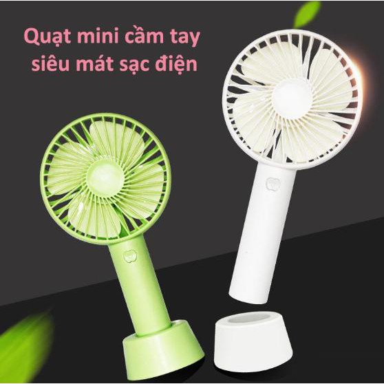 QUẠT MINI FAN CẦM TAY CÓ ĐẾ TẶNG KÈM - QUẠT MINI FAN VỚI THIẾT KẾ NHỎ GỌN, TIỆN LỢI KHI MANG THEO ĐI CHƠI, DU LỊCH ...