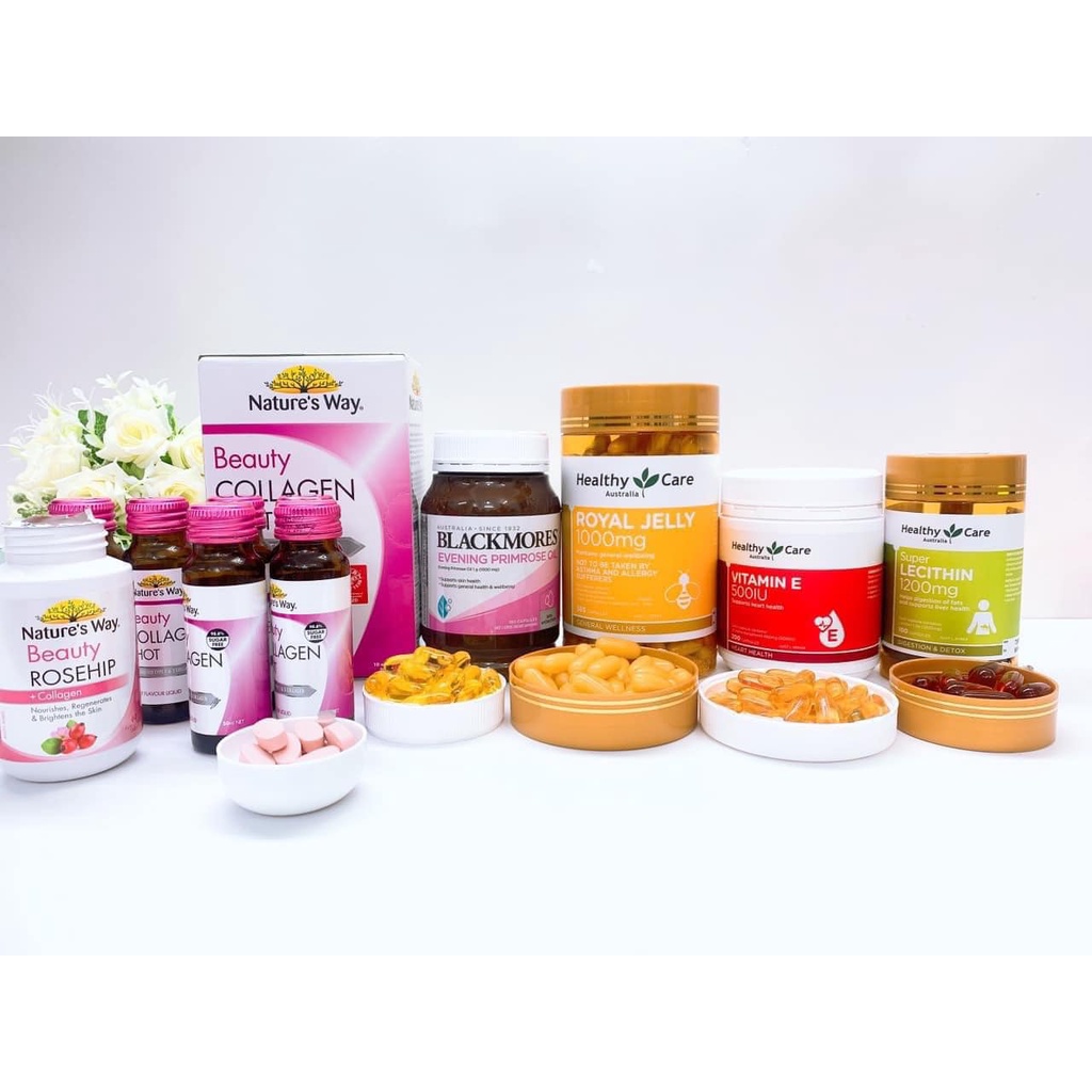 Viên uống Sữa Ong Chúa đẹp da làm chậm lão hóa Healthy Care Royal Jelly 365 viên Úc [Date 2025]