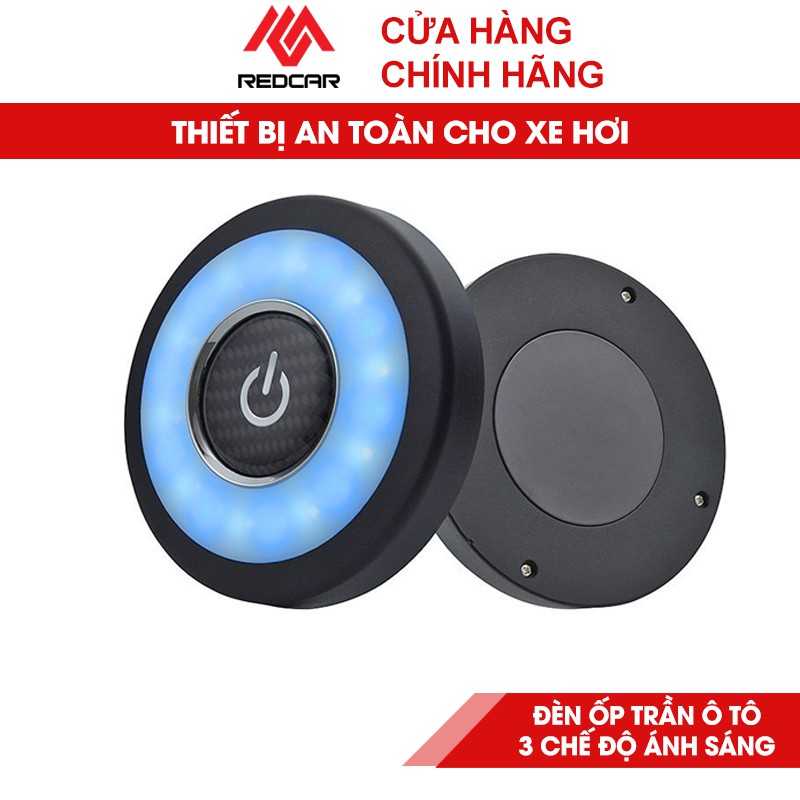Đèn Led Ốp Trần Ô Tô Sử Dụng Cổng Sạc USB Sạc Đèn Với 3 Màu Sắc Trắng Xanh Vàng [MÀU NGẪU NHIÊN]