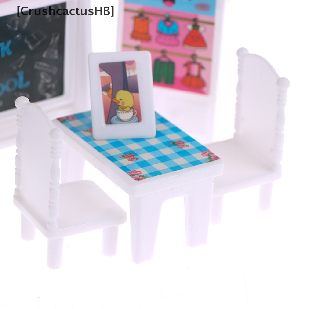 Set 8 Mô Hình Bảng Đen Viết Phấn Trang Trí Nội Thất Nhà Búp Bê