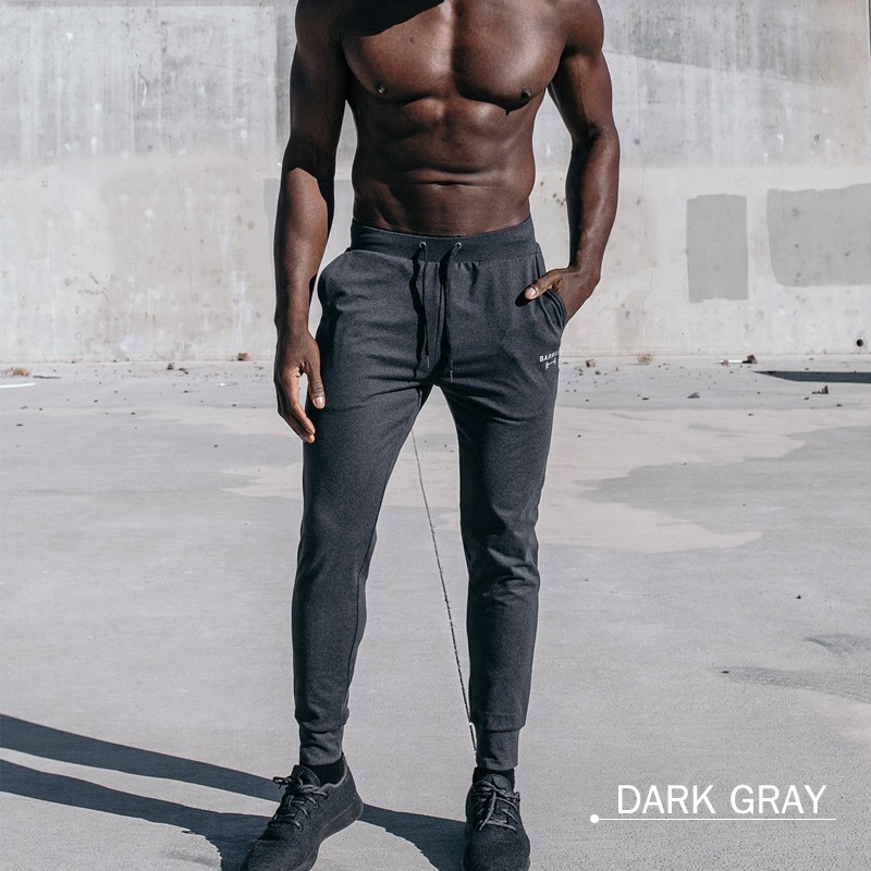 Quần Dài Thể Thao Vải Cotton Co Giãn Tốt Thiết Kế Cá Tính Cho Nam