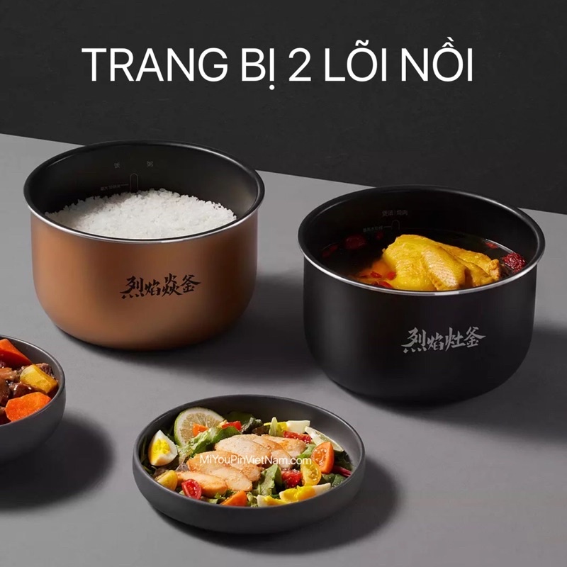 Nồi áp suất điện đa năng XIAOMI 5L 2 lõi nồi công suất lớn 1000W