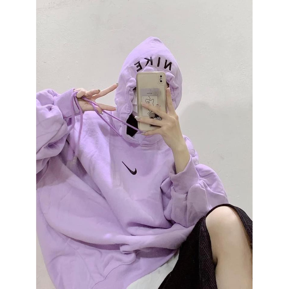 <Ảnh Thật> Áo Hoodie Nik tay dài dáng thể thao Unisex Nam Nữ | WebRaoVat - webraovat.net.vn