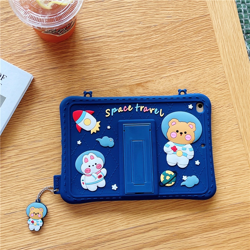 Ốp Máy Tính Bảng Silicone Với Dây Đeo Cho Samsung Galaxy Tab A8 8 "A7 Lite 8.7" 10.4 "SM-T290 T295 SM-X200 X205 SM-T500 T505 SM-T220 T225