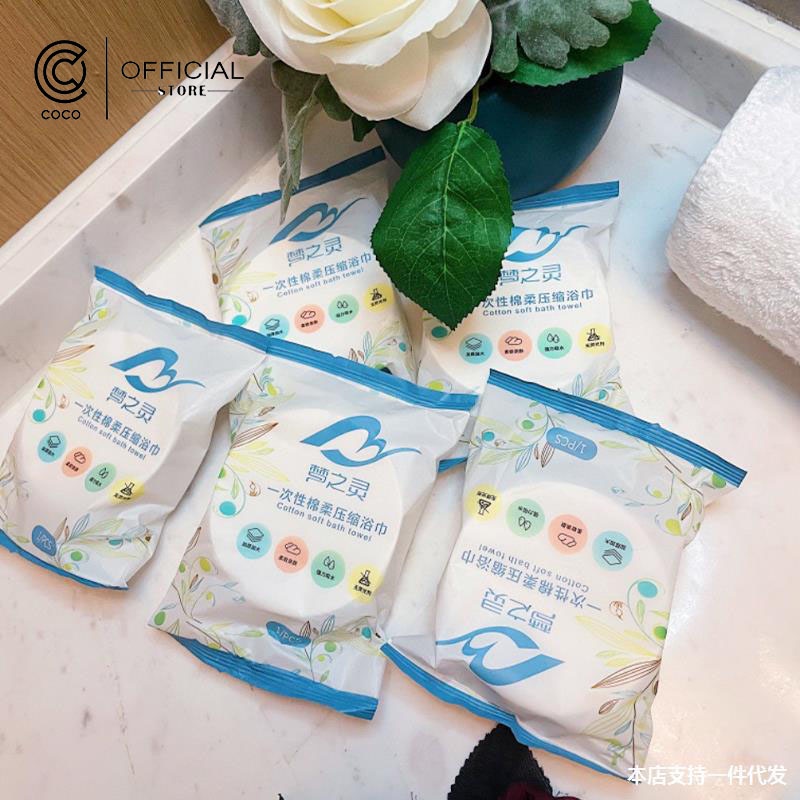 Khăn tắm nén du lịch bằng cotton dùng một lần 70*140 cm