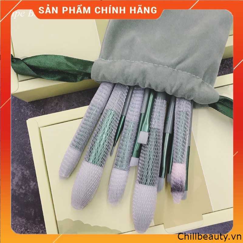 Bộ Cọ Trang Điểm 13 Cây Túi Vải Lông Siêu Mềm Siêu Xinh Chillbeauty