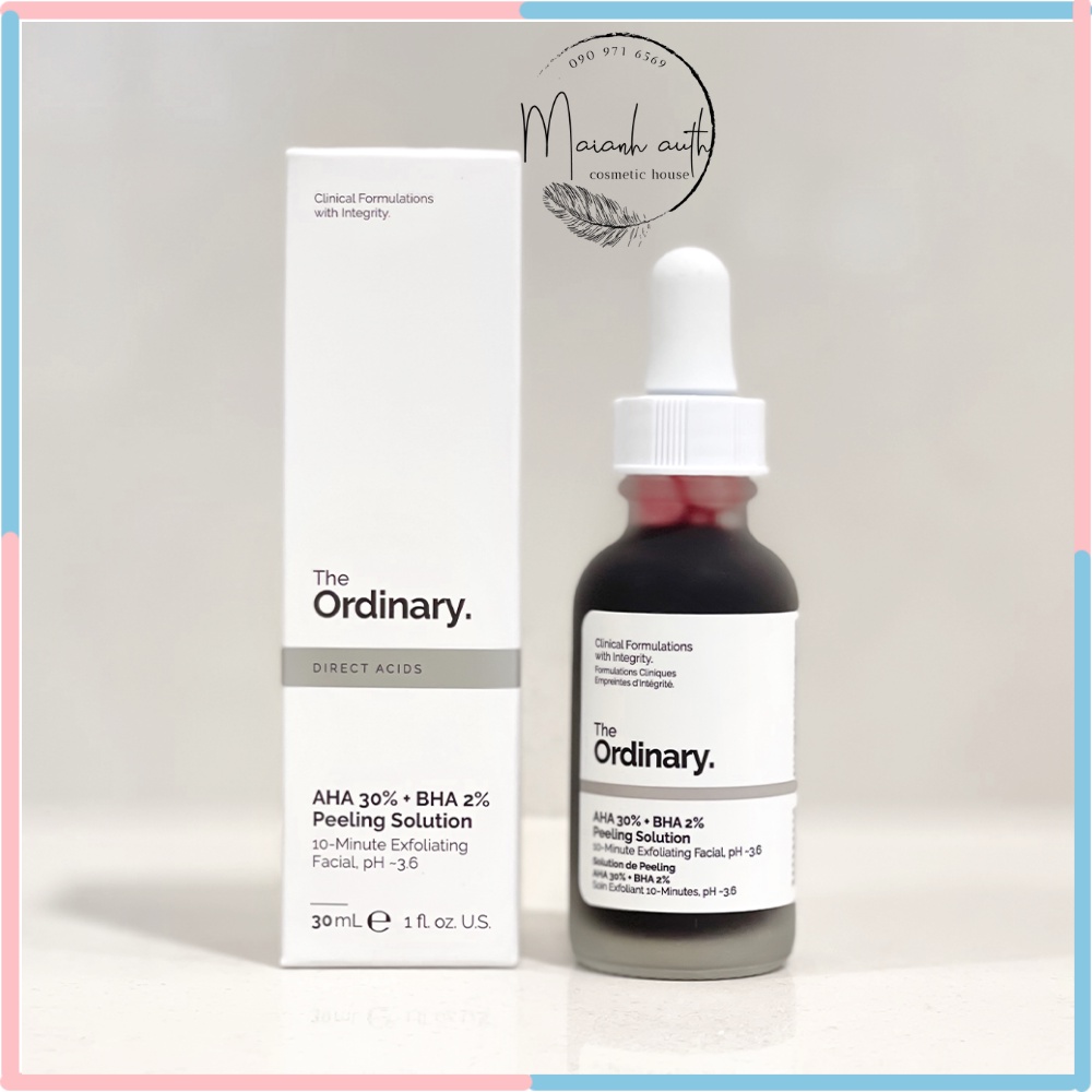 Tinh chất The Ordinary AHA 30% + BHA 2% tẩy da chết Peeling Solution