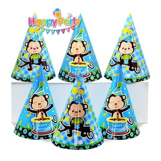 ( 9 MẪU ) Set 6 nón sinh nhật cho bé trai